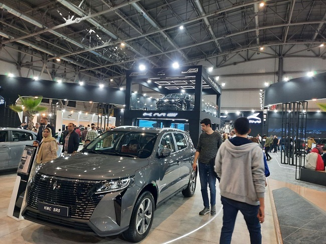 A look at Kerman Motor's booth at the Isfahan Auto Show