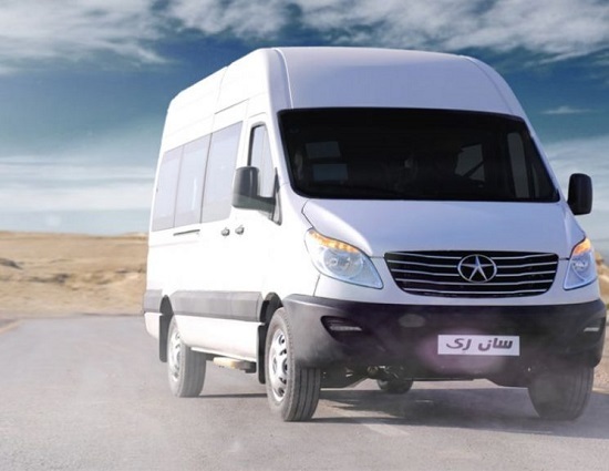 SUNRAY JAC, a Competitor for Sprinter Van in Iran