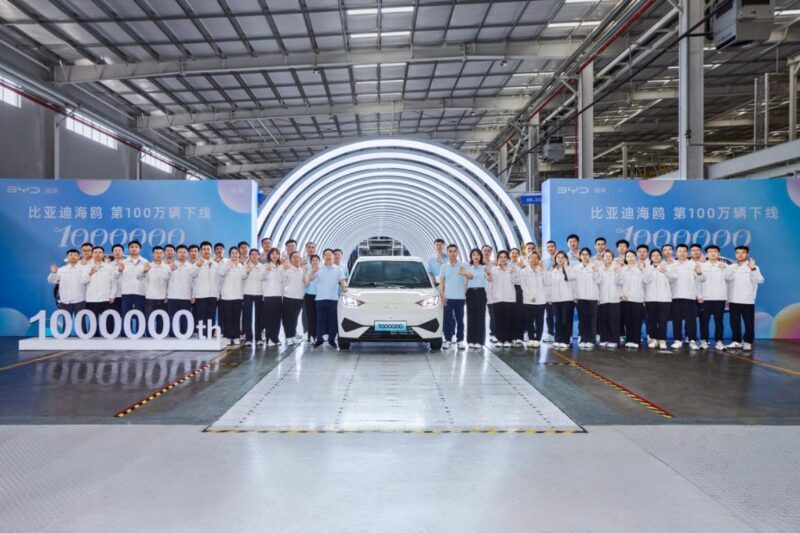 BYD Seagull production tops 1 million units