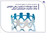 277720_652 کمک مؤمنانه 6 میلیارد ریالی کارکنان بانک صادرات آذربایجان شرقی