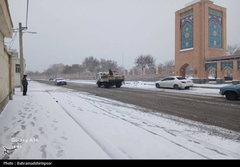 بارش برف و باران در نوار غربی کشور