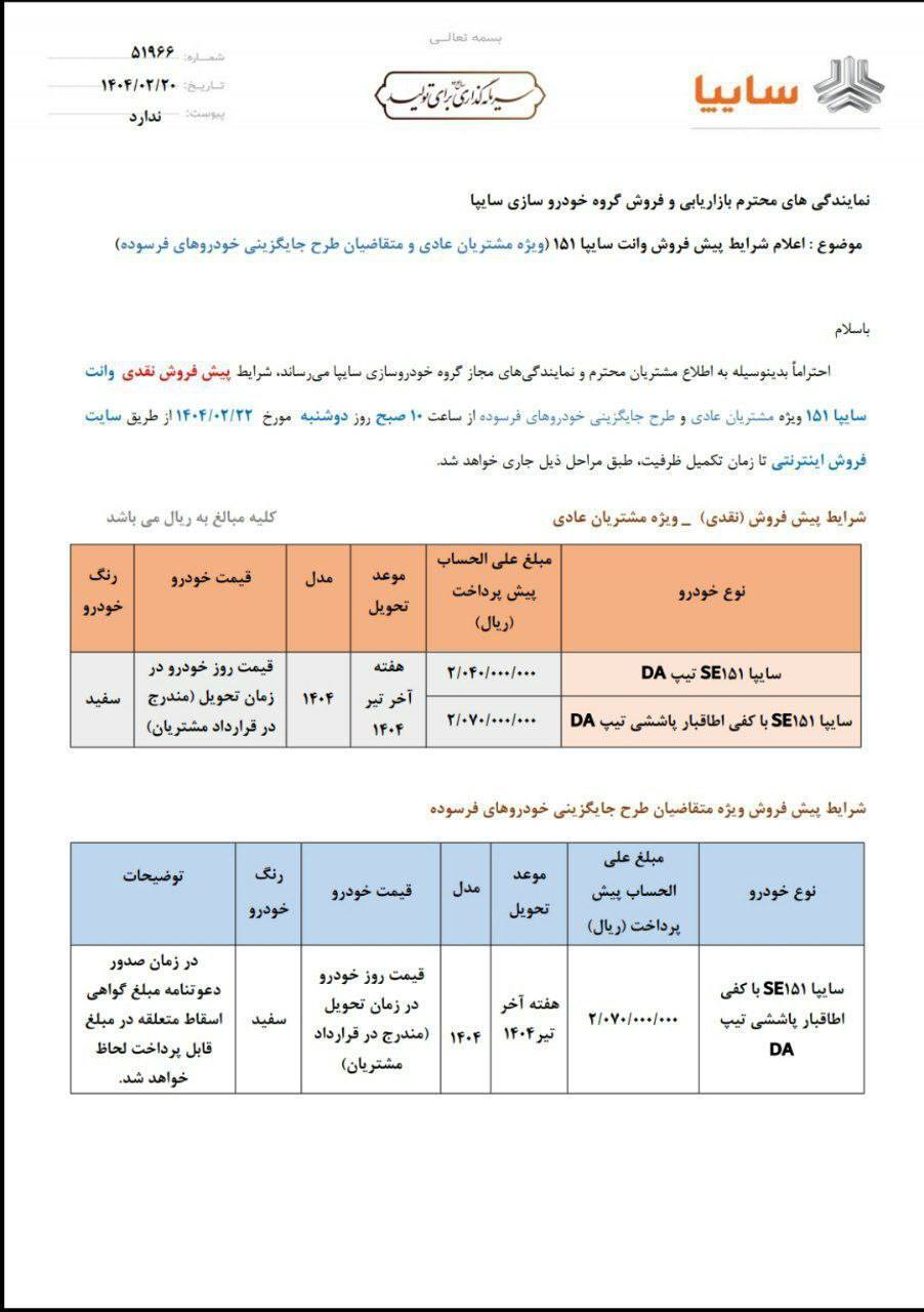 شرایط پیش فروش پراید وانت منتشر شد